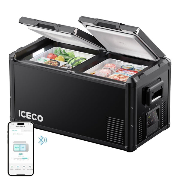 ICECO 79QT VL75Pro Dual Zone 12V Refrigerator, Overland Fridge
