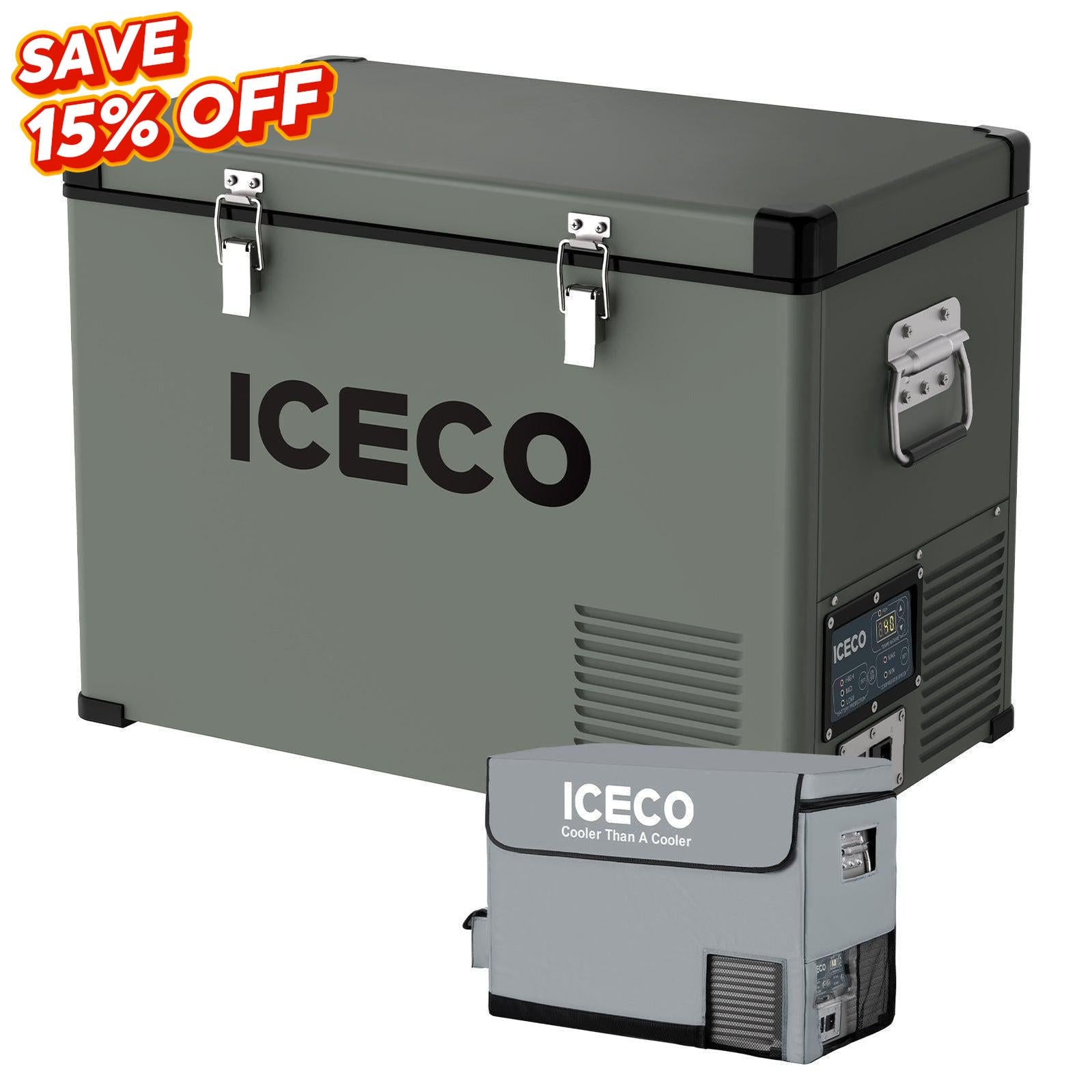 47.5QT VL45 Metal Refrigerator Single Zone Combo | ICECO-Portable Fridge-www.icecofreezer.com