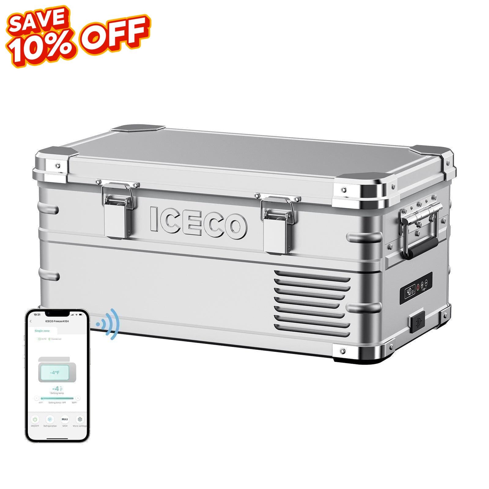 ICECO APL20 Aluminum 12V portable fridge for Black Friday sale