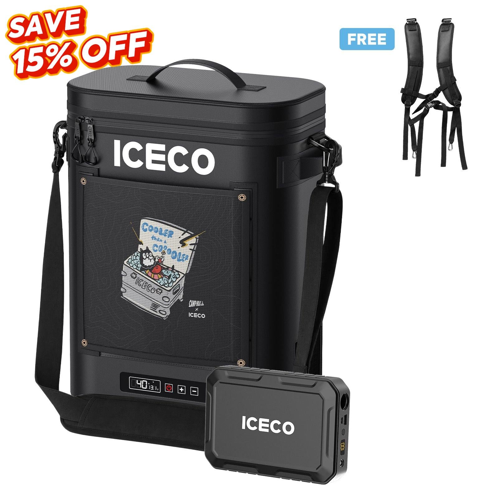 NEW! 13.5QT GOPACK12 Single Zone 12V Ice-Free Portable Freezer | ICECO-Portable Fridge-www.icecofreezer.com