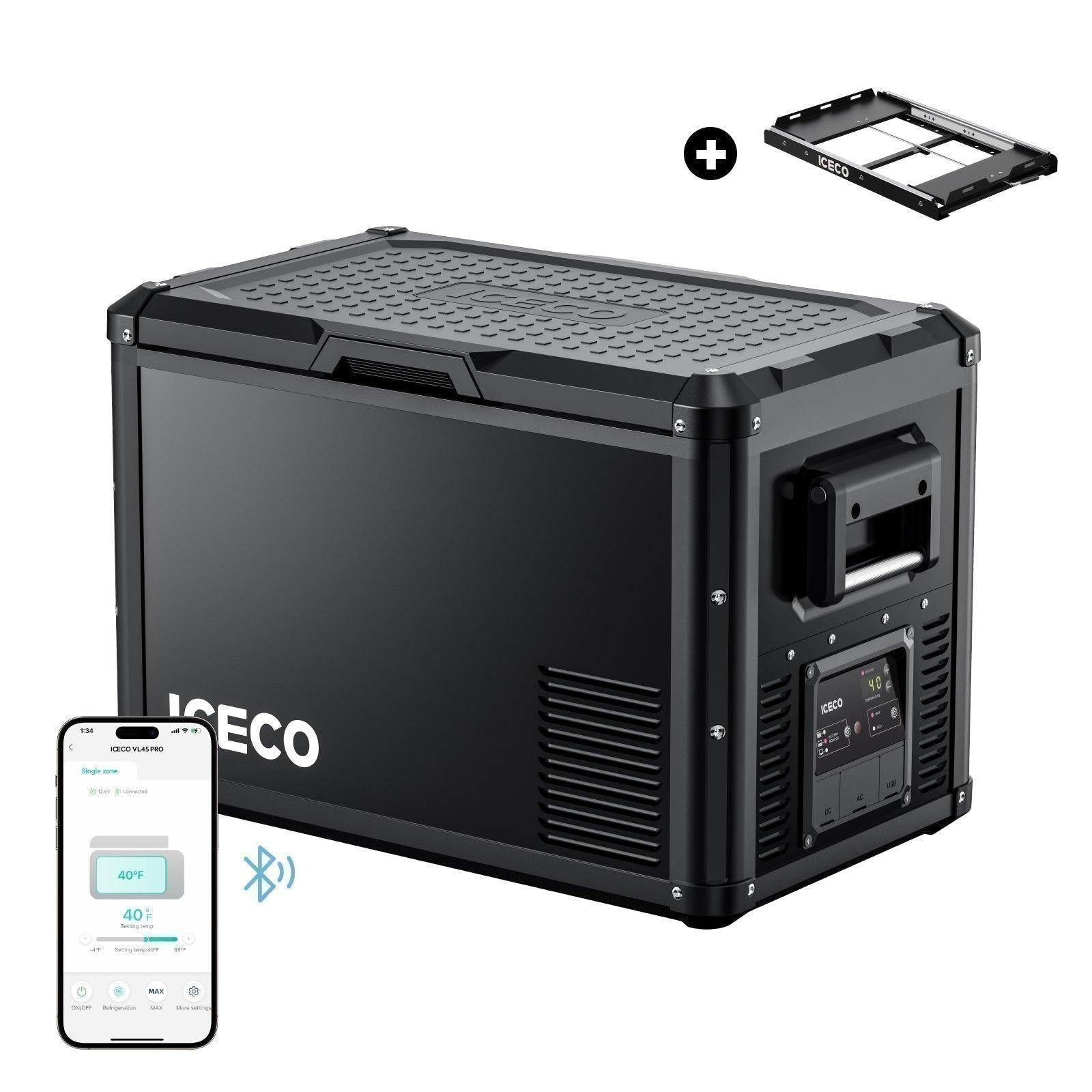 47.5QT VL45ProS Single Zone Portable Fridge Freezer with Slide Mount | ICECO-Portable Fridge-www.icecofreezer.com