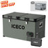 63.4QT VL60 Dual Zone Metal Fridge Freezer with Cover | ICECO
