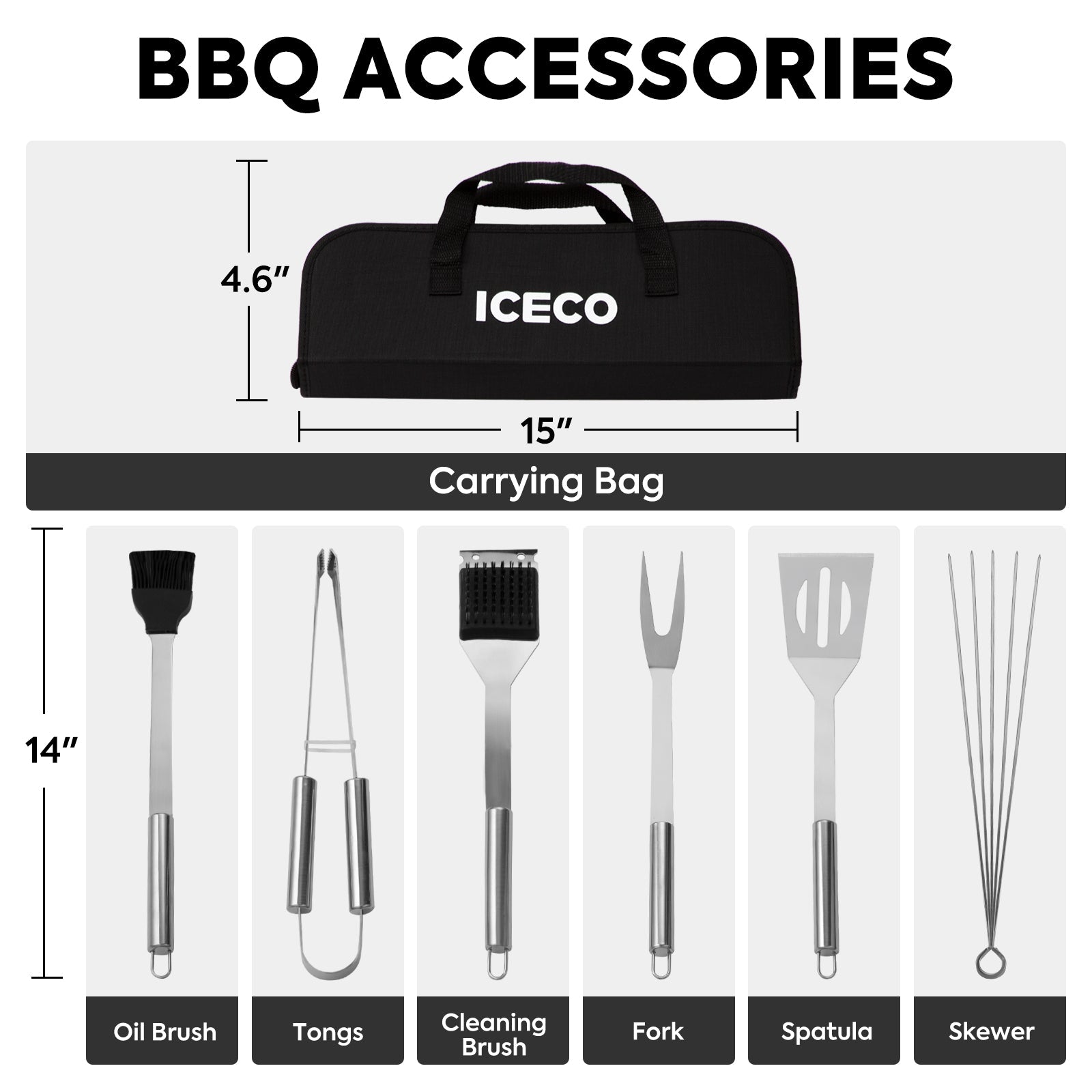 2 in 1 Charcoal Grill with BBQ Tool | ICECO, Grill