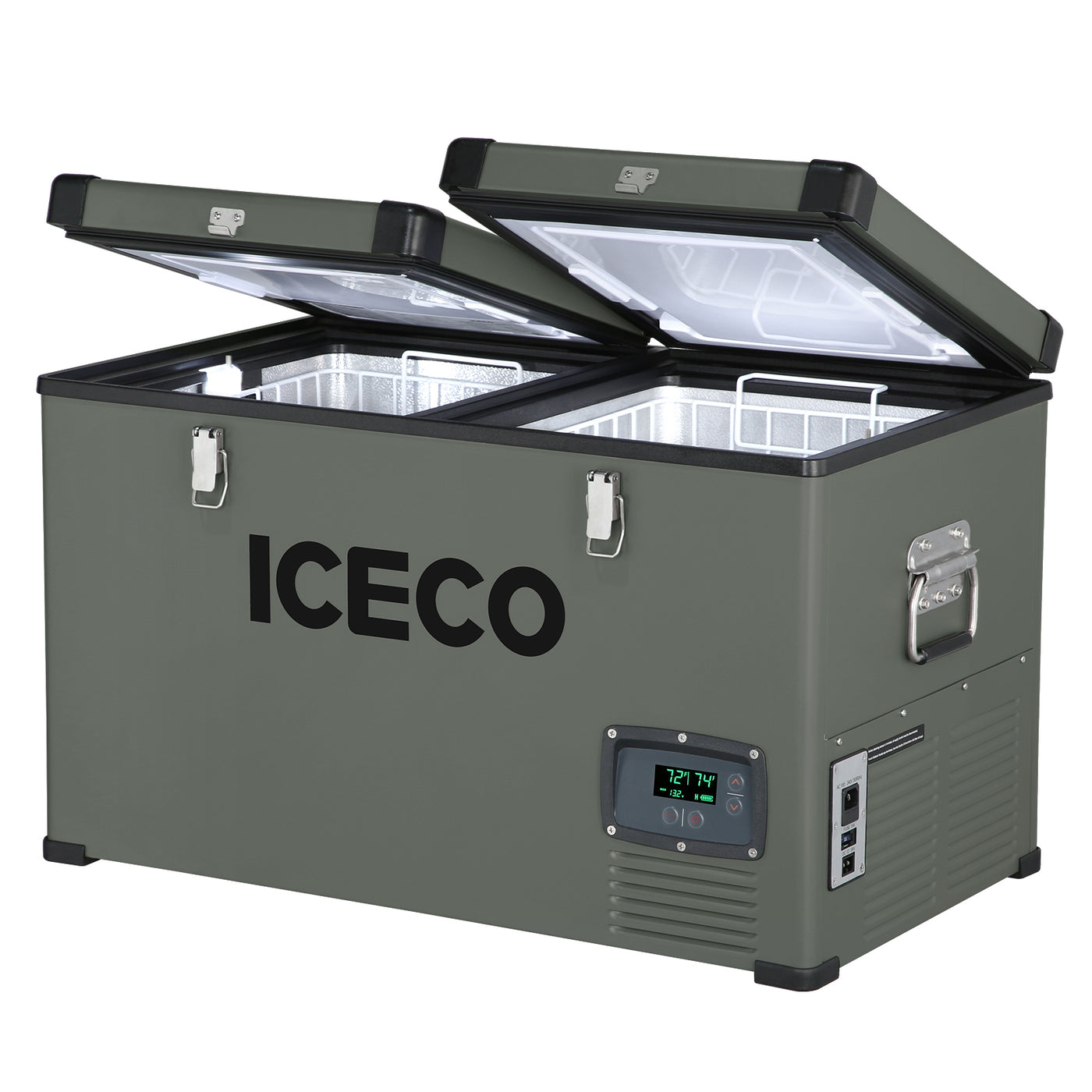 68.6QT VL65 Dual Zone Portable Fridge Plug In Cooler for Car with Secop