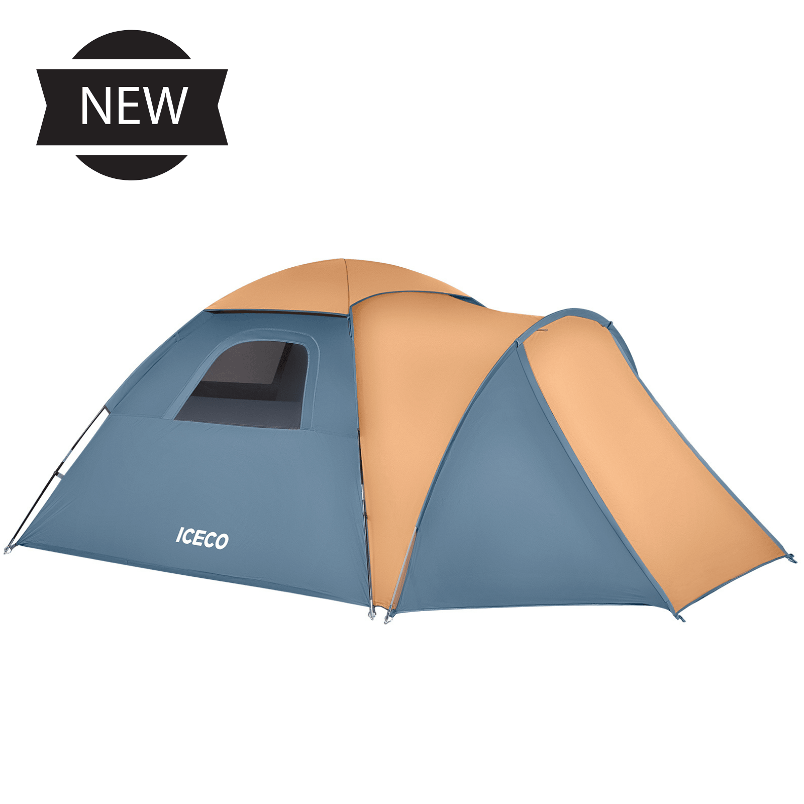 All Season 4 People Camping Tent | ICECO, Green Tent with UV Protection