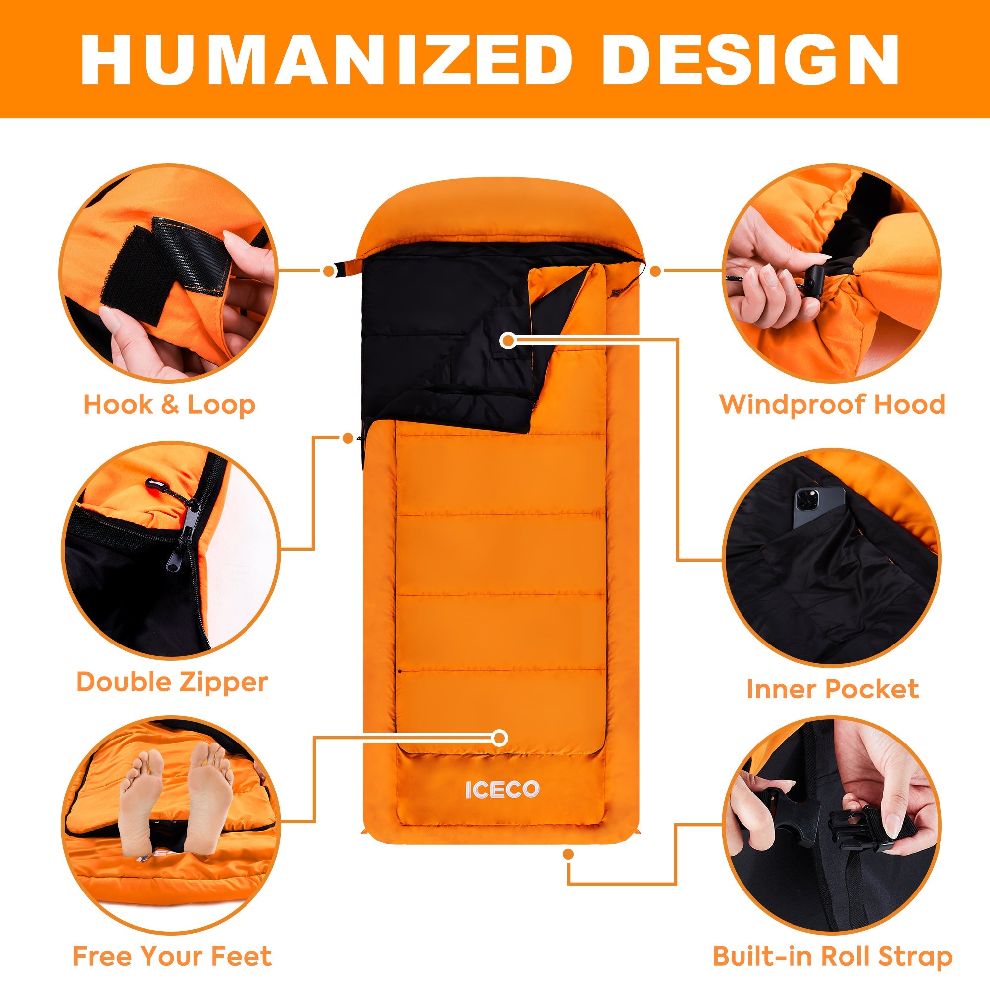 New! 0℉ Adult Sleeping Bags | ICECO-Outdoor Gear-www.icecofreezer.com
