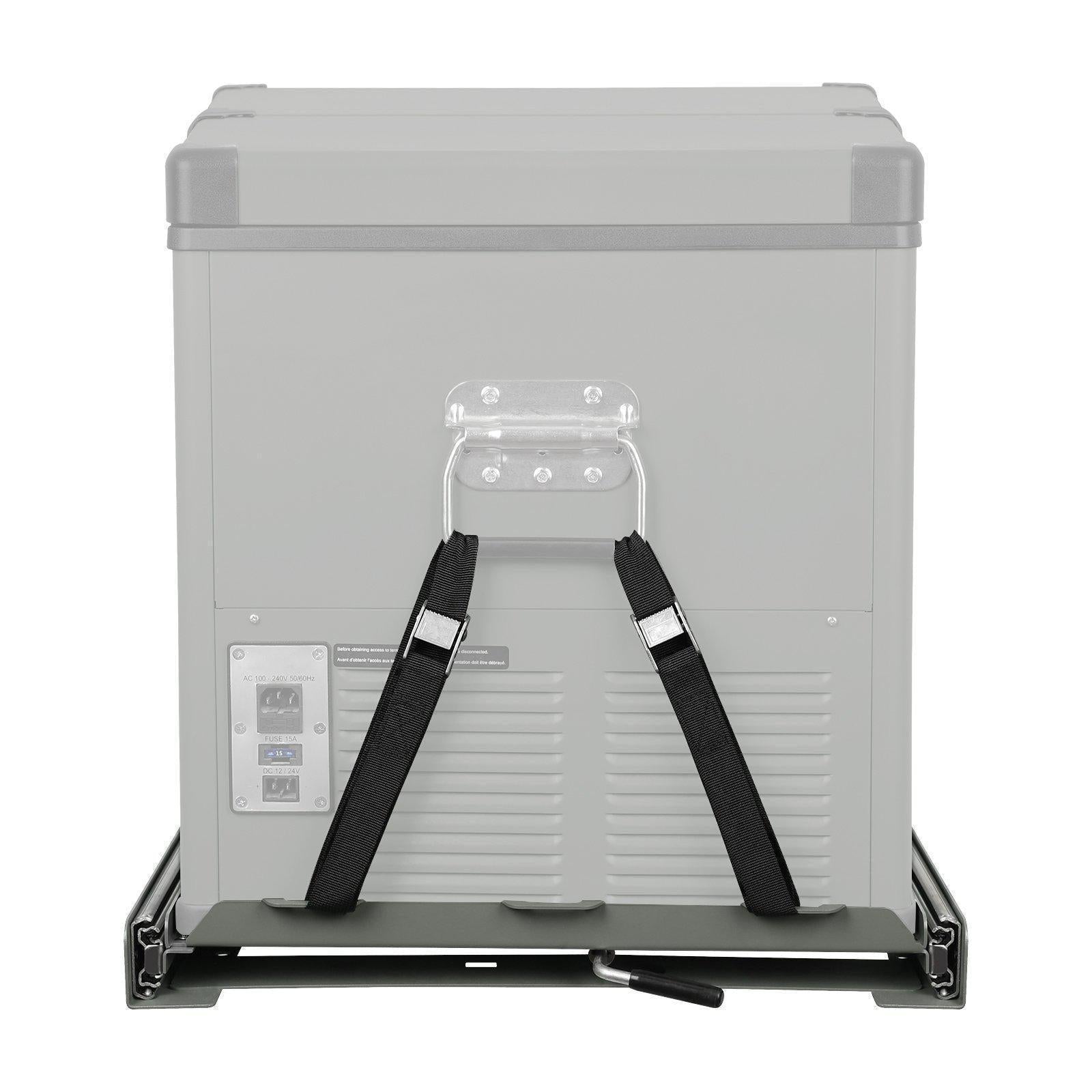 Slide Mount For 28/65L Portable Refrigerator For Car Fridge w/ Tie-down  Straps